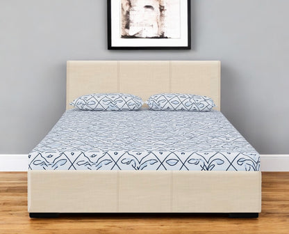 Black Faux Leather King Bed Frame