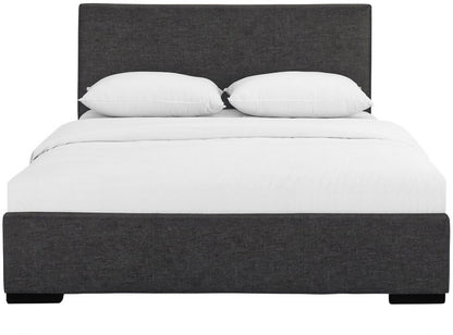 Black Faux Leather King Bed Frame