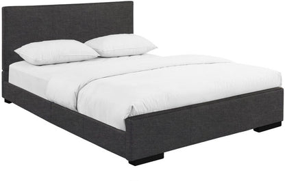 Black Faux Leather King Bed Frame