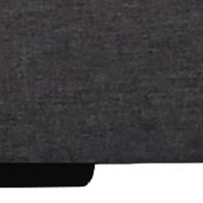 Black Faux Leather King Bed Frame
