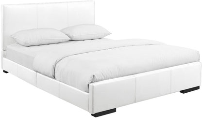 Black Faux Leather King Bed Frame