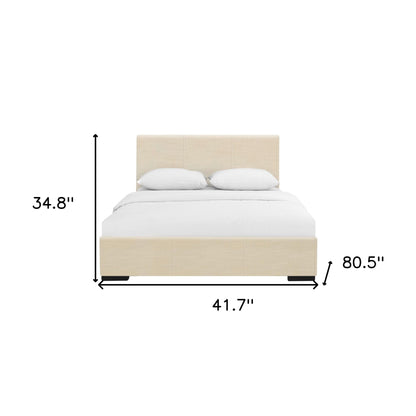 Black Faux Leather King Bed Frame