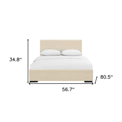 Black Faux Leather King Bed Frame