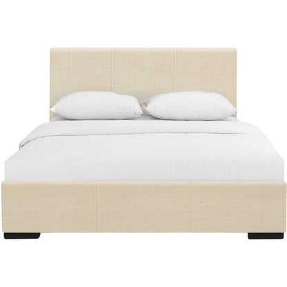 Black Faux Leather King Bed Frame