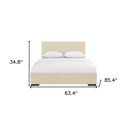 Black Faux Leather King Bed Frame