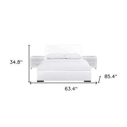 Black Wood And Linen King Bed Frame