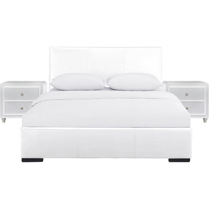 Black Wood And Linen King Bed Frame