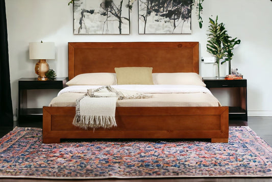 Oak Wood King Bed Frame
