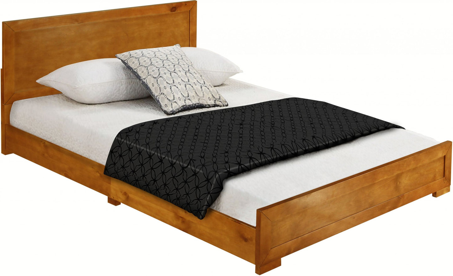 Oak Wood King Bed Frame