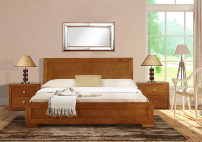 Oak Wood King Bed Frame
