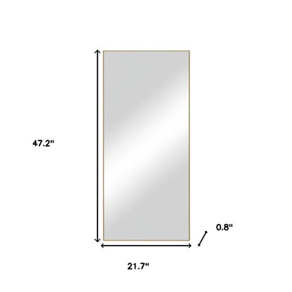 47" Gold Metal Accent Mirror