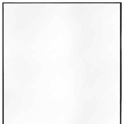 51" Black Metal Framed Full Length Hanging Mirror