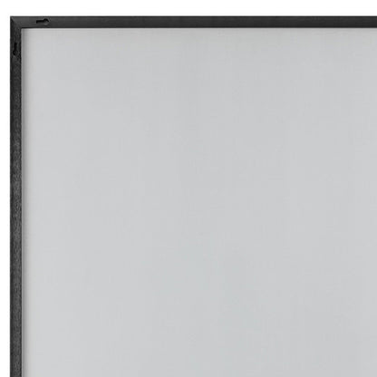51" Black Metal Framed Full Length Hanging Mirror