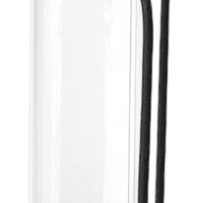 Set of Three Black Abstract Cylinder Metal Table Vase