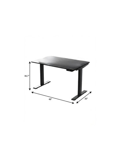 48" Adjustable Black Stainless Steel Standing Desk