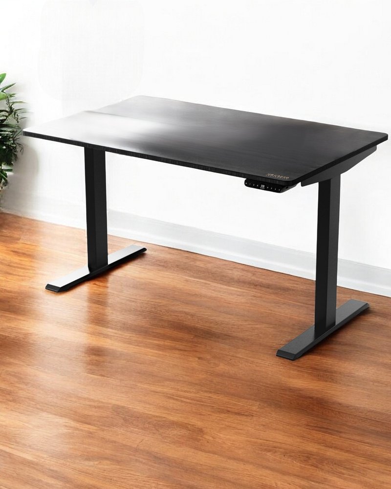 60" Adjustable Black Stainless Steel Standing Desk