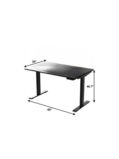 60" Adjustable Black Stainless Steel Standing Desk