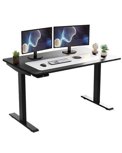 60" Adjustable Black Stainless Steel Standing Desk