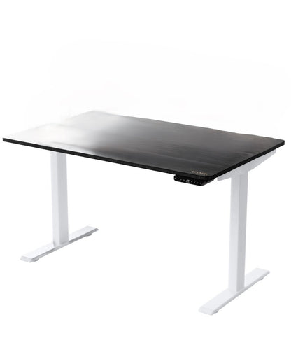 60" Adjustable Black and White Stainless Steel Standing Desk