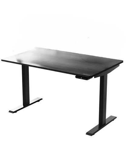 48" Adjustable Black Stainless Steel Computer Desk