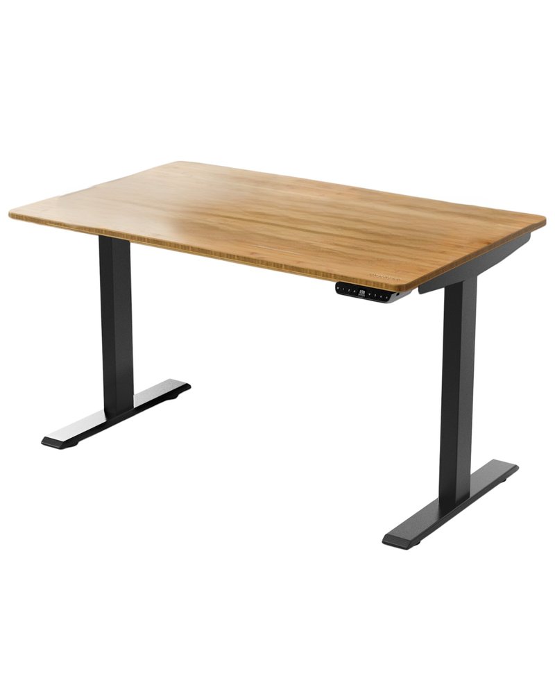48" Adjustable Brown and Black Standing Desk