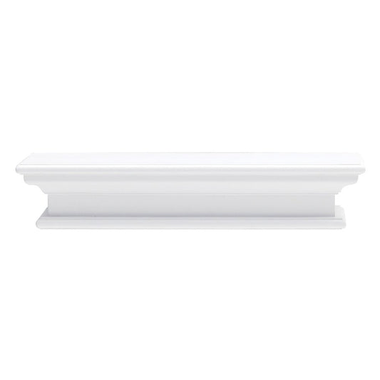23" Classic White Floating Wall Shelf