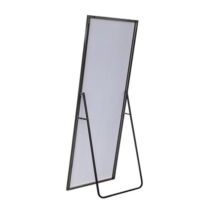 71" Black Metal Framed Standing Mirror