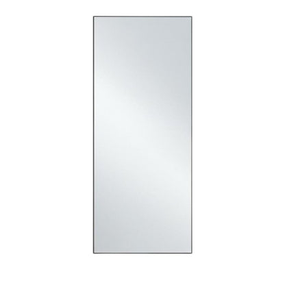 71" Black Metal Framed Standing Mirror