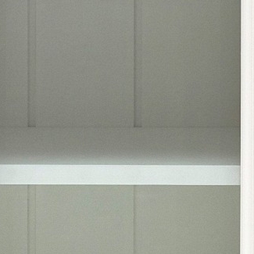 Classic White Two Level Storage Cabinet