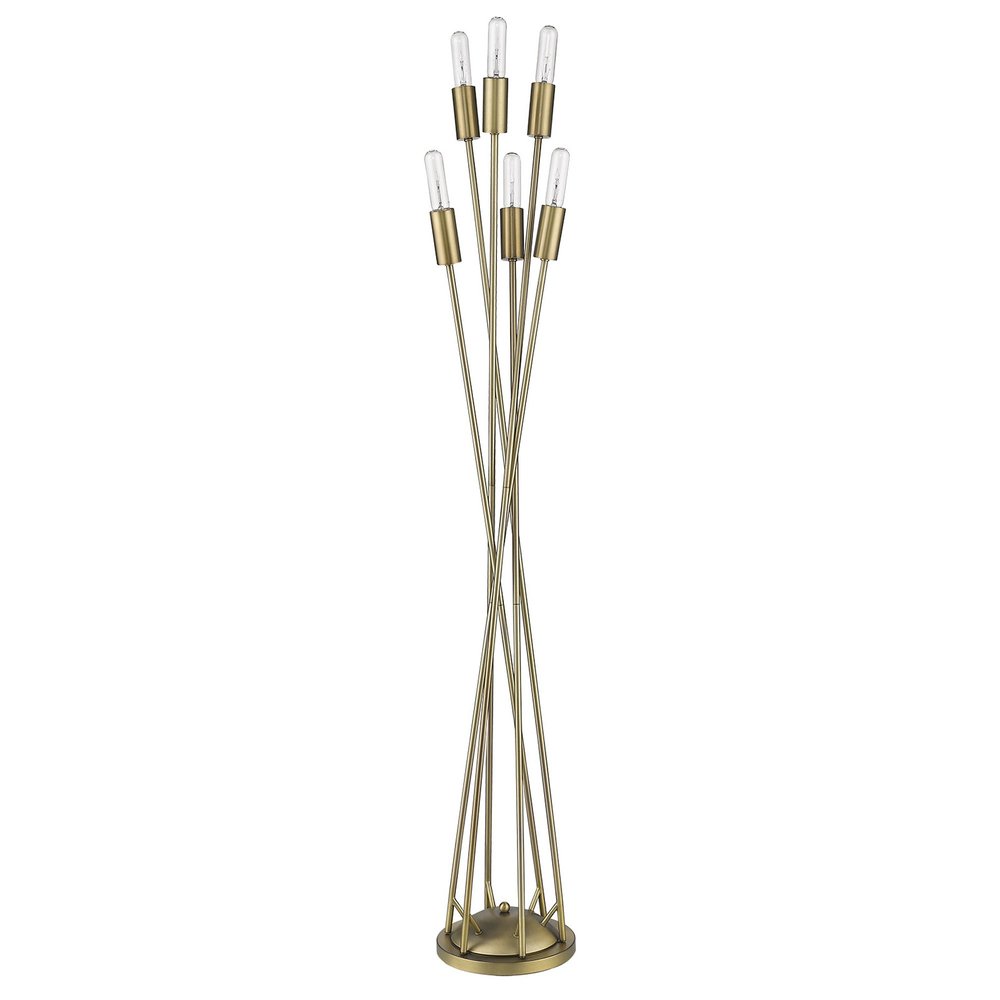 60" Six Light Torchiere Floor Lamp