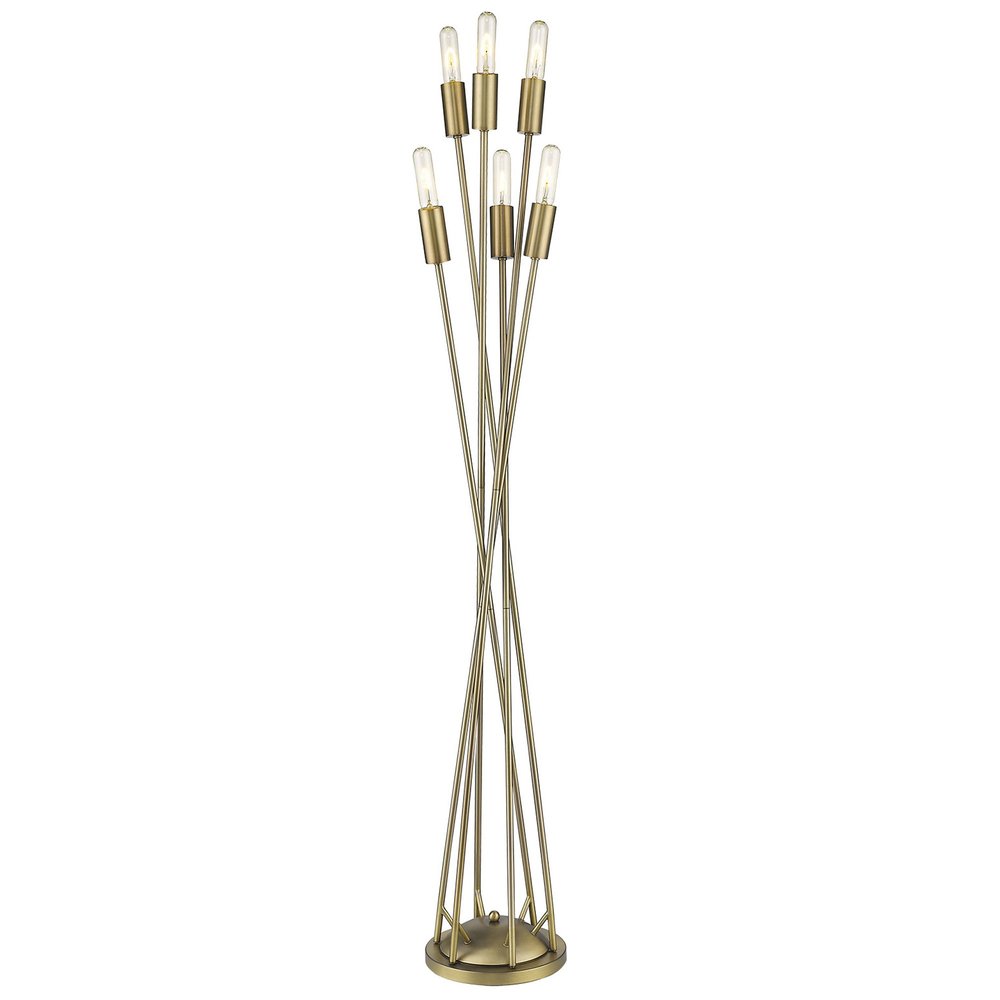 60" Six Light Torchiere Floor Lamp