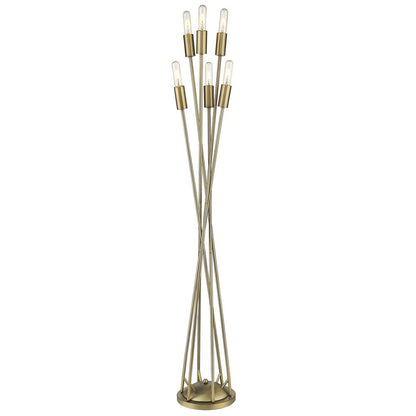 60" Six Light Torchiere Floor Lamp