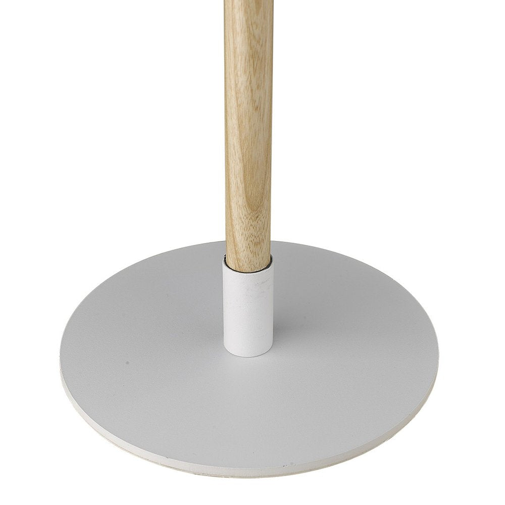 55" Brown And White Reading Floor Lamp