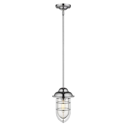 Silver Teardrop Shape Pendant Light