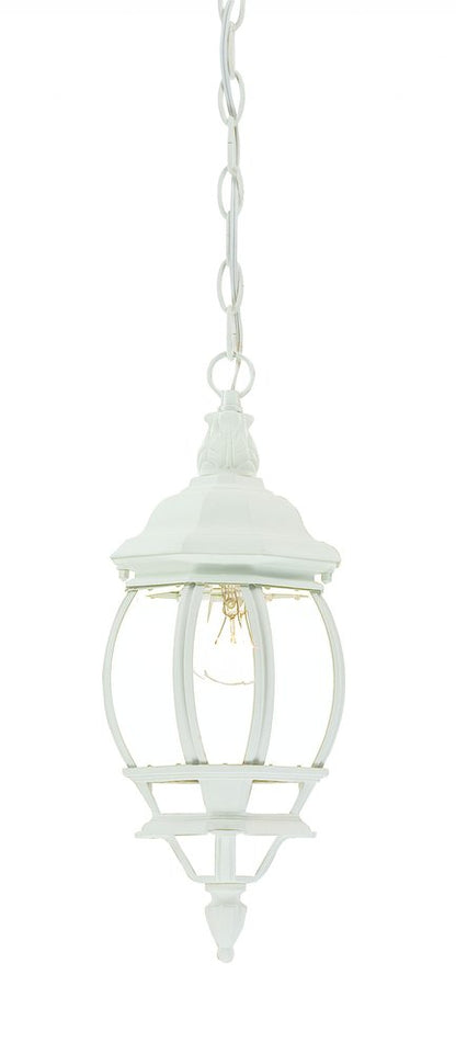 White Glass Globe Hanging Light