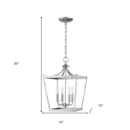 Kennedy 4-Light Satin Nickel Pendant