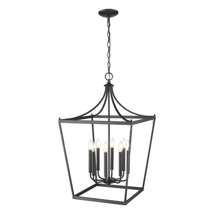 Kennedy 8-Light Matte Black Pendant
