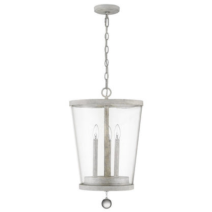 Callie 3-Light Country White Foyer Pendant