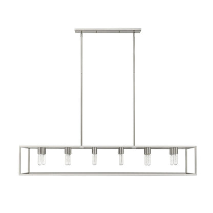 Silver Metal Twelve Light Dimmable Ceiling Light