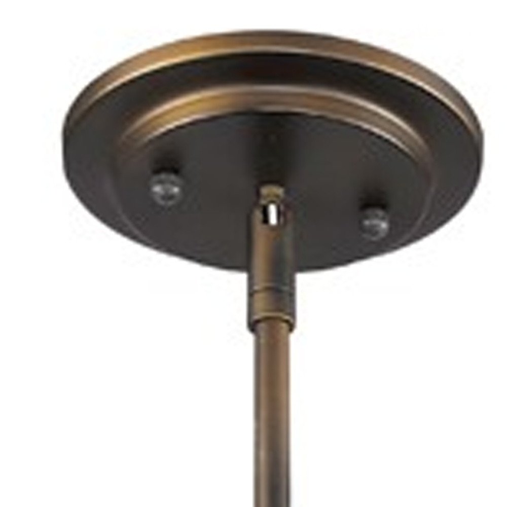 Bronze Metal Hanging Light with Mesh Shade