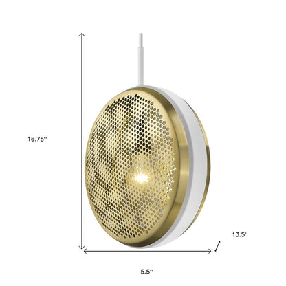 Tholos 1-Light White Pendant