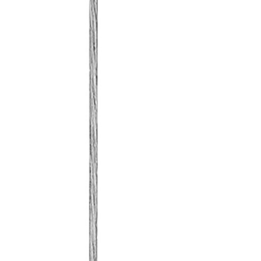Distratto 1-Light Polished Chrome Pendant Enmeshed Aluminum Wire Shade (12")