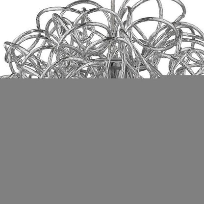 Mingle 1-Light Polished Chrome Pendant With Faceted Chrome Aluminum Wire Shade