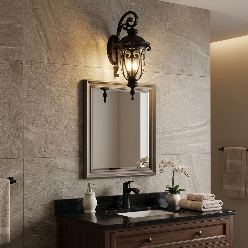 Naples 3-Light Matte Black Wall Light