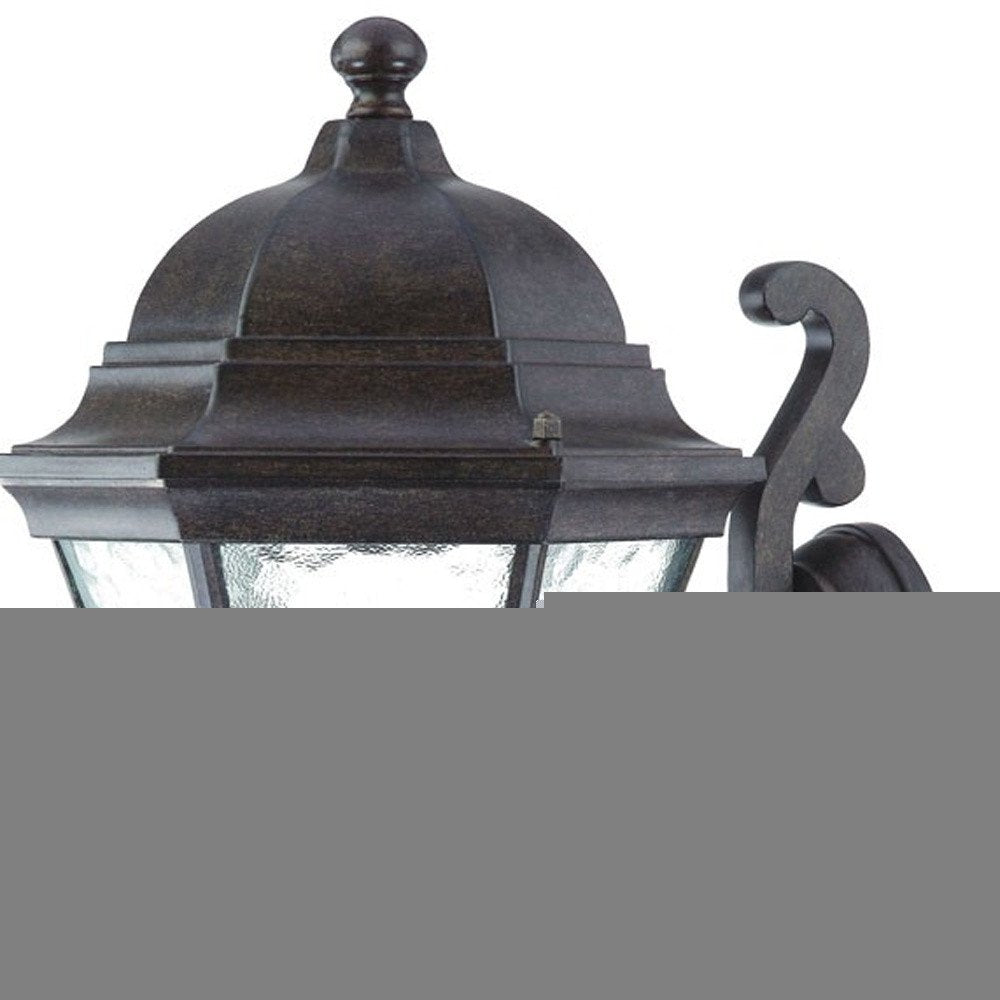 XL Antique Black Tapered Lantern Wall Light