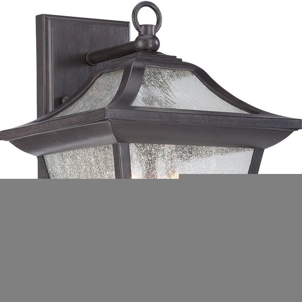XL Matte Black Birdhouse Shape Outdoor Wall Light
