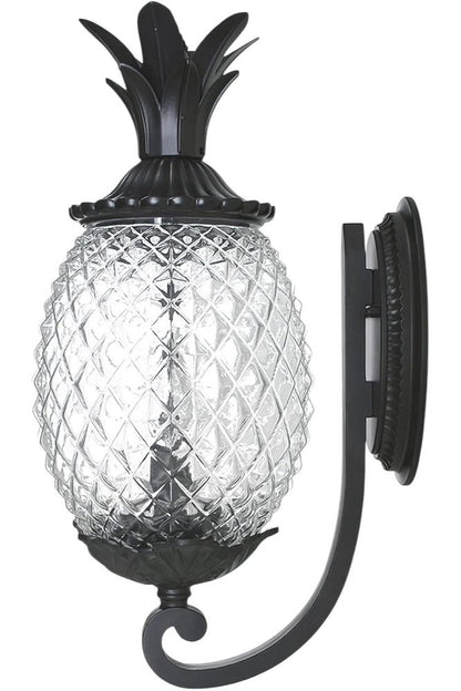 Matte Black Pineapple Wall Light