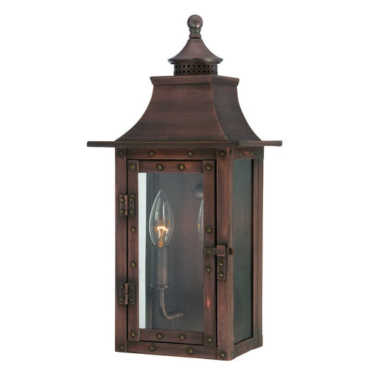 St. Charles 2-Light Acopper Patina Wall Light