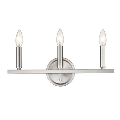 7" Silver Metal Vanity Flush Mounted Sconce