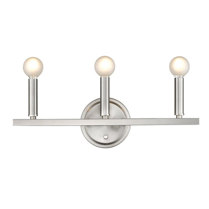 7" Silver Metal Vanity Flush Mounted Sconce